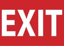 NMC - Exit, Plastic Exit Sign - 14" Wide x 10" High - Americas Industrial Supply