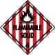 NMC - Flammable Solid DOT Shipping Label - 4" High x 4" Wide - Americas Industrial Supply