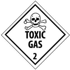 NMC - Toxic Gas DOT Shipping Label - 4" High x 4" Wide - Americas Industrial Supply