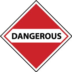 NMC - Dangerous DOT Shipping Label - 4" High x 4" Wide - Americas Industrial Supply