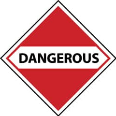 NMC - Dangerous DOT Shipping Label - 4" High x 4" Wide - Americas Industrial Supply