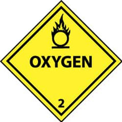 NMC - Oxygen DOT Shipping Label - 4" High x 4" Wide - Americas Industrial Supply