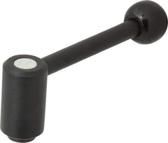 KIPP - 5/16-18, 0.94" Hub Diam, Steel Heavy Duty Adjustable Tension Lever with Internal Thread - 3.62" OAL, 1.46" High, 0.55" Hole Depth - Americas Industrial Supply