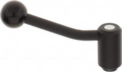 KIPP - M10 x 1.5, 1.1" Hub Diam, Steel Heavy Duty Adjustable Tension Lever with Internal Thread - 4.17" OAL, 2.7" High, 0.67" Hole Depth - Americas Industrial Supply