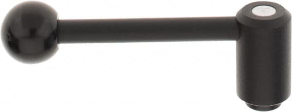 KIPP - M10 x 1.5, 1.1" Hub Diam, Steel Heavy Duty Adjustable Tension Lever with Internal Thread - 4.37" OAL, 1.65" High, 0.67" Hole Depth - Americas Industrial Supply