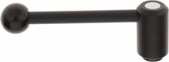 KIPP - 5/8-11, 1.3" Hub Diam, Steel Heavy Duty Adjustable Tension Lever with Internal Thread - 5.3" OAL, 1.85" High, 0.91" Hole Depth - Americas Industrial Supply