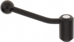 KIPP - M12 x 1.75, 1.3" Hub Diam, Steel Heavy Duty Adjustable Tension Lever with Internal Thread - 5.06" OAL, 3.19" High, 0.91" Hole Depth - Americas Industrial Supply