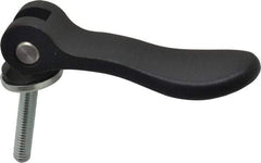 KIPP - 5/16-18, 0.94" Hub Diam, Black Powder Coat Cast Aluminum Adjustable Clamping Handle - 1.57" Stud Length - Americas Industrial Supply