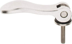 KIPP - 5/16-18, 1.06" Hub Diam, Stainless Steel Adjustable Clamping Handle - 1.57" Stud Length - Americas Industrial Supply