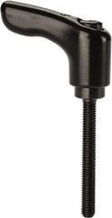 KIPP - #10-32, 0.55" Hub Diam, Zinc Die Cast (Steel Components) Threaded Stud Adjustable Clamping Handle - 1.57" Stud Length, 1.85" OAL, 1.22" High - Americas Industrial Supply