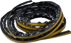 Pemko - 20' Long x 1/2" Wide, Adhesive Perimeter Gasketing Weatherstripping - 1-3/4" Door Thickness, Silicone, Dark Brown Finish - Americas Industrial Supply