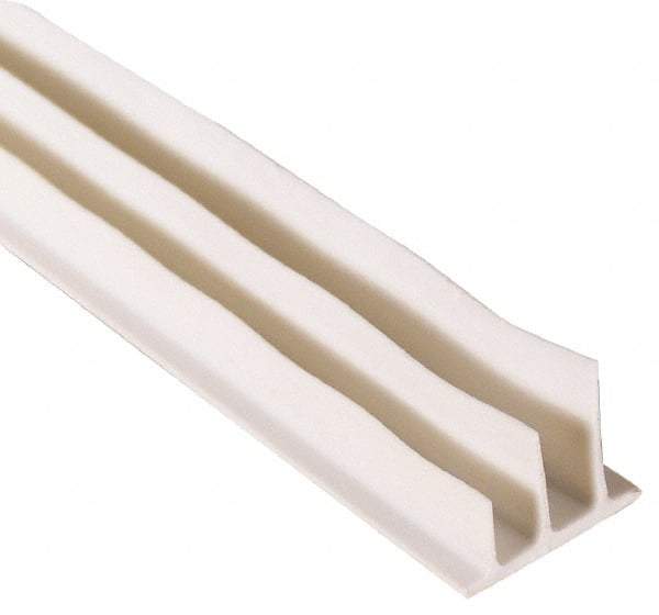 Pemko - 20' Long x 1/2" Wide, Adhesive Perimeter Gasketing Weatherstripping - 1-3/4" Door Thickness, Silicone, White Finish - Americas Industrial Supply