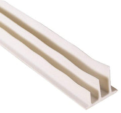 Pemko - 20' Long x 1/2" Wide, Adhesive Perimeter Gasketing Weatherstripping - 1-3/4" Door Thickness, Silicone, White Finish - Americas Industrial Supply