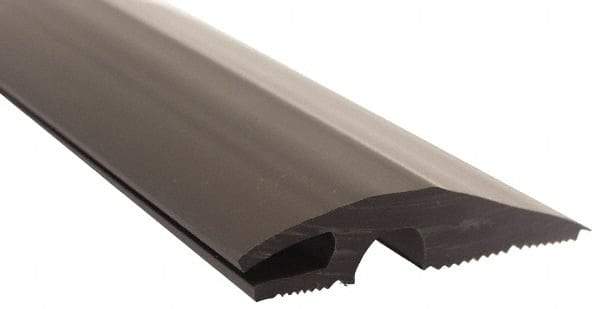 Pemko - 36" Long x 3-7/16" Wide x 3/4" High, Carpet-VCT Vinyl Threshold - Vinyl Black Finish - Americas Industrial Supply