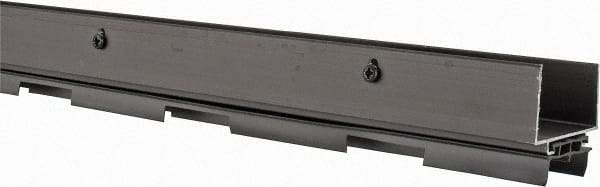 Pemko - Door Bottom Shoe Sweeps & Seal - Vinyl, 1-13/16" High, Dark Bronze Anodized Aluminum Coated - Americas Industrial Supply