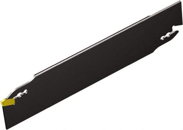 Sandvik Coromant - 1.02" Blade Height, 0.1053" Blade Width, 4.331" OAL, Neutral Cut, Double End Indexable Cut-Off Blade - 1.181" Max Depth of Cut, Corocut 1-2 Series - Americas Industrial Supply