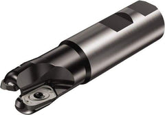 Sandvik Coromant - 1-1/2" Cut Diam, 18mm Max Depth of Cut, 1-1/2" Shank Diam, 6.31" OAL, Indexable Square Shoulder End Mill - Multiple Insert Styles, Weldon Shank, 90° Lead Angle, Through Coolant, Series CoroMill 790 - Americas Industrial Supply