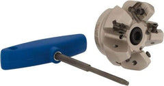 Iscar - 2" Cut Diam, 3/4" Arbor Hole, 0.276" Max Depth of Cut, 45° Indexable Chamfer & Angle Face Mill - 5 Inserts, S845 SX.U 16.. Insert, Right Hand Cut, 5 Flutes, Through Coolant, Series Helido - Americas Industrial Supply