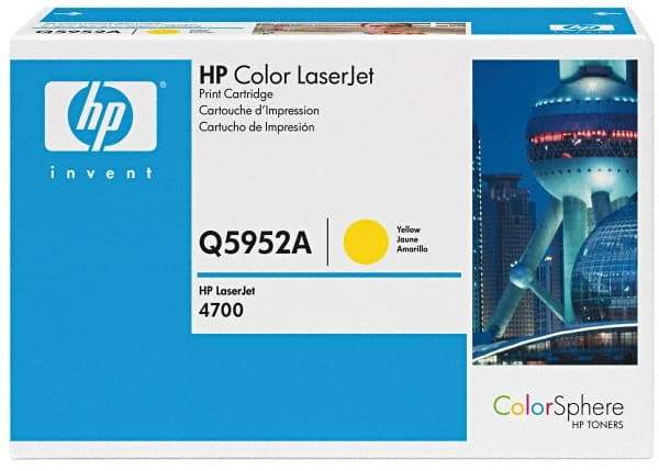 Hewlett-Packard - Yellow Toner Cartridge - Use with Multifunction Laser Printer HP Color LaserJet 4700, 4700n, 4700dn, 4700dtn, 4700ph+. - Americas Industrial Supply