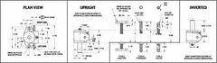 Joyce/Dayton - 1/4 Ton Capacity, 3" Lift Height, Upright Mechanical Screw Actuator - Top Plate - Americas Industrial Supply