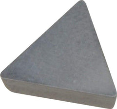 Value Collection - TPG221 Grade I55 Carbide Turning Insert - Uncoated, 60° Triangle, 1/4" Inscr Circle, 1/8" Thick, 1/64" Corner Radius - Americas Industrial Supply