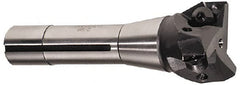 Value Collection - 1-1/2" Cut Diam, 0.656" Max Depth of Cut, 1" Shank Diam, 3-11/16" OAL, Indexable Square Shoulder End Mill - TPC 32..., TPG 32., TPU 32. Inserts, Weldon Shank - Americas Industrial Supply