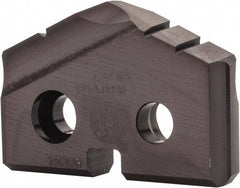Allied Machine and Engineering - 13/16" Diam x 5/32" Thick, Seat Code 1, 132° Included Angle Spade Drill Insert - TiAlN Coated, High Speed Steel, Series T-A - Americas Industrial Supply