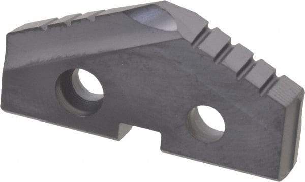 Allied Machine and Engineering - 1-9/32" Diam x 3/16" Thick, Seat Code 2, 132° Included Angle Spade Drill Insert - TiAlN Coated, High Speed Steel, Series T-A - Americas Industrial Supply