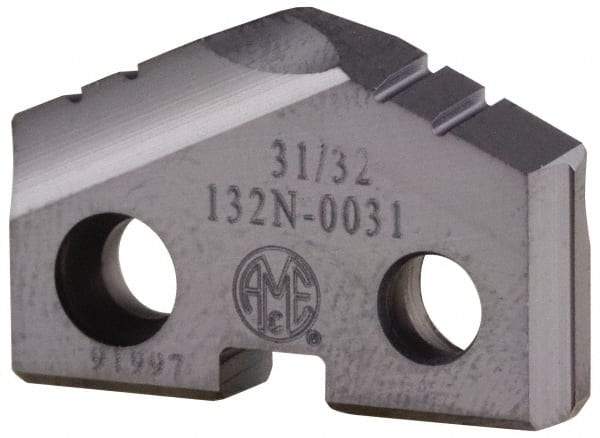Allied Machine and Engineering - 10mm Diam x 3/32" Thick, Seat Code Y, 132° Included Angle Spade Drill Insert - TiCN Coated, Cobalt, Grade Premium Cobalt, Series T-A - Americas Industrial Supply