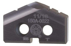 Allied Machine and Engineering - 11.5mm Diam x 5/8" Thick, Seat Code Z, 132° Included Angle Spade Drill Insert - TiAlN Coated, Cobalt, Series T-A - Americas Industrial Supply