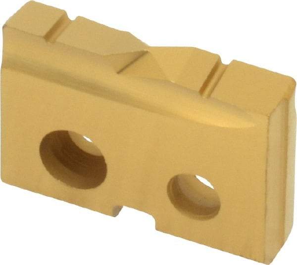 Allied Machine and Engineering - 5/8" Diam x 1/8" Thick, Seat Code 0, Flat Bottom Spade Drill Insert - TiN Coated, Cobalt, Grade Super Cobalt, Series T-A - Americas Industrial Supply