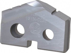Allied Machine and Engineering - 13/16" Diam x 5/32" Thick, Seat Code 1, 132° Included Angle Spade Drill Insert - TiCN Coated, Cobalt, Grade Super Cobalt, Series T-A - Americas Industrial Supply