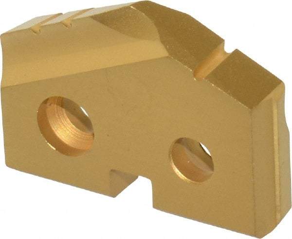 Allied Machine and Engineering - 20mm Diam x 5/32" Thick, Seat Code 1, 132° Included Angle Spade Drill Insert - TiN Coated, Cobalt, Series T-A - Americas Industrial Supply