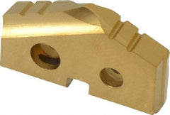 Allied Machine and Engineering - 23mm Diam x 5/32" Thick, Seat Code 1, 132° Included Angle Spade Drill Insert - TiN Coated, Cobalt, Series T-A - Americas Industrial Supply