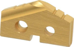 Allied Machine and Engineering - 24mm Diam x 5/32" Thick, Seat Code 1, 132° Included Angle Spade Drill Insert - TiN Coated, Cobalt, Series T-A - Americas Industrial Supply
