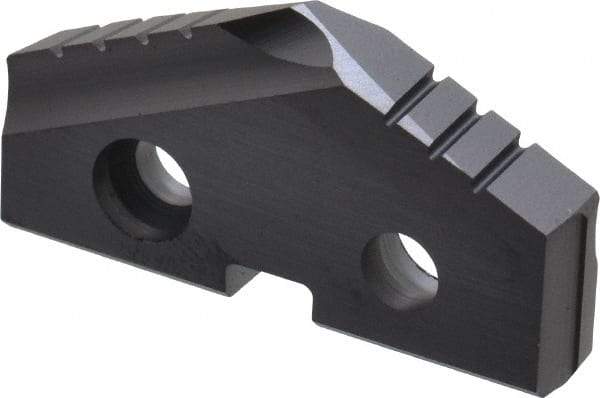 Allied Machine and Engineering - 1-7/32" Diam x 3/16" Thick, Seat Code 2, 132° Included Angle Spade Drill Insert - TiAlN Coated, Cobalt, Grade Super Cobalt, Series T-A - Americas Industrial Supply