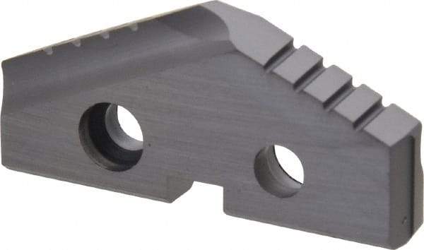 Allied Machine and Engineering - 1-11/32" Diam x 3/16" Thick, Seat Code 2, 132° Included Angle Spade Drill Insert - TiAlN Coated, Cobalt, Grade Super Cobalt, Series T-A - Americas Industrial Supply