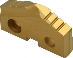 Allied Machine and Engineering - 1-3/64" Diam x 3/16" Thick, Seat Code 2, 132° Included Angle Spade Drill Insert - TiN Coated, Cobalt, Grade Super Cobalt, Series T-A - Americas Industrial Supply