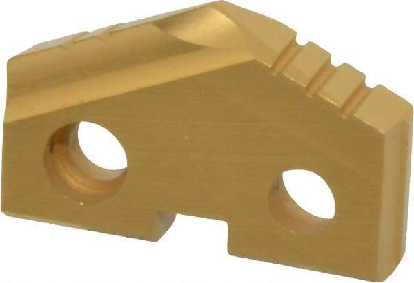 Allied Machine and Engineering - 26mm Diam x 3/16" Thick, Seat Code 2, 132° Included Angle Spade Drill Insert - TiN Coated, Cobalt, Series T-A - Americas Industrial Supply