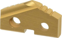 Allied Machine and Engineering - 29mm Diam x 3/16" Thick, Seat Code 2, 132° Included Angle Spade Drill Insert - TiN Coated, Cobalt, Series T-A - Americas Industrial Supply