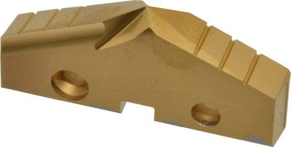 Allied Machine and Engineering - 2-1/16" Diam x 5/16" Thick, Seat Code 4, 132° Included Angle Spade Drill Insert - TiN Coated, Cobalt, Grade Super Cobalt, Series GEN2 T-A - Americas Industrial Supply