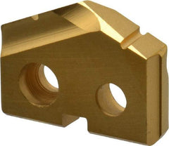 Allied Machine and Engineering - 37/64" Diam x 1/8" Thick, Seat Code 0, 132° Included Angle Spade Drill Insert - TiN Coated, Cobalt, Grade Premium Cobalt, Series T-A - Americas Industrial Supply