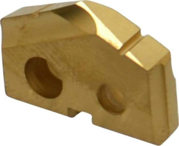 Allied Machine and Engineering - 5/8" Diam x 1/8" Thick, Seat Code 0, 132° Included Angle Spade Drill Insert - TiN Coated, Cobalt, Grade Premium Cobalt, Series T-A - Americas Industrial Supply