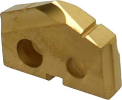Allied Machine and Engineering - 5/8" Diam x 1/8" Thick, Seat Code 0, 132° Included Angle Spade Drill Insert - TiN Coated, Cobalt, Grade Premium Cobalt, Series T-A - Americas Industrial Supply