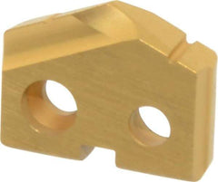 Allied Machine and Engineering - 14mm Diam x 1/8" Thick, Seat Code 0, 132° Included Angle Spade Drill Insert - TiN Coated, Cobalt, Grade Premium Cobalt, Series T-A - Americas Industrial Supply