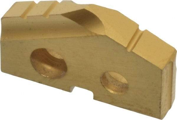 Allied Machine and Engineering - 17.5mm Diam x 1/8" Thick, Seat Code 0, 132° Included Angle Spade Drill Insert - TiN Coated, Cobalt, Grade Premium Cobalt, Series T-A - Americas Industrial Supply