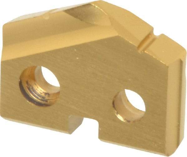 Allied Machine and Engineering - 47/64" Diam x 5/32" Thick, Seat Code 1, 132° Included Angle Spade Drill Insert - TiN Coated, Cobalt, Grade Premium Cobalt, Series T-A - Americas Industrial Supply