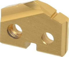 Allied Machine and Engineering - 47/64" Diam x 5/32" Thick, Seat Code 1, 132° Included Angle Spade Drill Insert - TiN Coated, Cobalt, Grade Premium Cobalt, Series T-A - Americas Industrial Supply