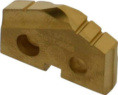 Allied Machine and Engineering - 13/16" Diam x 5/32" Thick, Seat Code 1, 132° Included Angle Spade Drill Insert - TiN Coated, Cobalt, Grade Premium Cobalt, Series T-A - Americas Industrial Supply