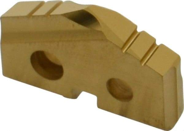 Allied Machine and Engineering - 7/8" Diam x 5/32" Thick, Seat Code 1, 132° Included Angle Spade Drill Insert - TiN Coated, Cobalt, Grade Premium Cobalt, Series T-A - Americas Industrial Supply